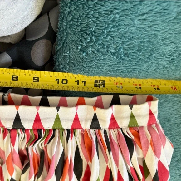 Pinup Couture Pinupgirl Clothing White Harlequin Skirt L - Picture 7 of 8